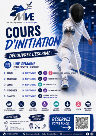 Une semaine pour essayer l'escrime !