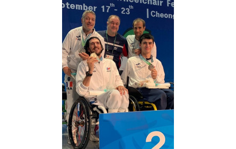 Yohan PETER, escrimeur du club, vice-champion du Monde