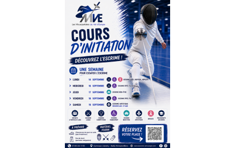 Une semaine pour essayer l'escrime !